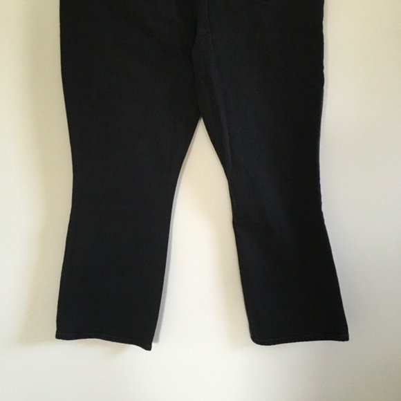 Abercrombie & Fitch Curve Love The Kick Flare Ultra High Rise Jeans 29 8R Black - Picture 8 of 14